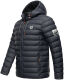 Stone Harbour Zaharoo wasserdichte Herren Regen Steppjacke Stein Blau Größe S - Gr. S