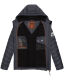 Stone Harbour Zaharoo wasserdichte Herren Regen Steppjacke Stein Blau Größe S - Gr. S
