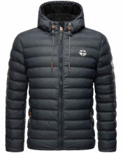 Stone Harbour Zaharoo wasserdichte Herren Regen Steppjacke Stein Blau Gr&ouml;&szlig;e XXXL - Gr. 3XL