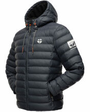 Stone Harbour Zaharoo wasserdichte Herren Regen Steppjacke Stein Blau Gr&ouml;&szlig;e XXXL - Gr. 3XL
