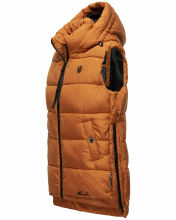 Marikoo Zarinaa Damen Weste Steppweste Ärmellose Jacke Cinnamon Größe XS - Gr. 34