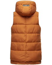 Marikoo Zarinaa Damen Weste Steppweste &Auml;rmellose Jacke Cinnamon Gr&ouml;&szlig;e S - Gr. 36