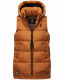 Marikoo Zarinaa Damen Weste Steppweste &Auml;rmellose Jacke Cinnamon Gr&ouml;&szlig;e S - Gr. 36