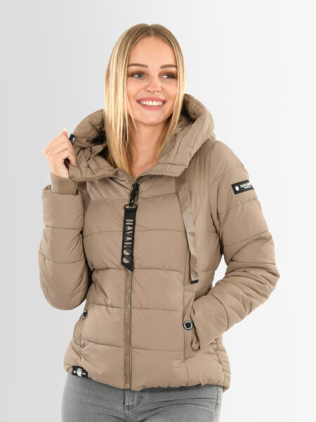 Navahoo Amayaa Damen Winterjacke B930 Taupe Größe XS - Gr. 34