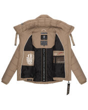 Navahoo Amayaa Damen Winterjacke B930 Taupe Größe XS - Gr. 34