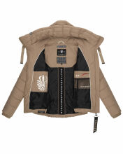 Navahoo Amayaa Damen Winterjacke B930 Taupe Größe S - Gr. 36
