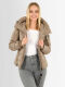 Navahoo Amayaa Damen Winterjacke B930 Taupe Größe S - Gr. 36