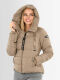 Navahoo Amayaa Damen Winterjacke B930 Taupe Größe S - Gr. 36