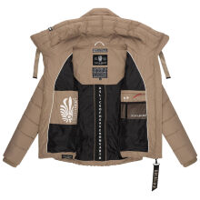 Navahoo Amayaa Damen Winterjacke B930 Taupe Gr&ouml;&szlig;e XL - Gr. 42