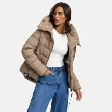 Navahoo Amayaa Damen Winterjacke B930 Taupe Gr&ouml;&szlig;e XL - Gr. 42