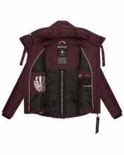 Navahoo Amayaa Damen Winterjacke B930 Weinrot Größe S - Gr. 36