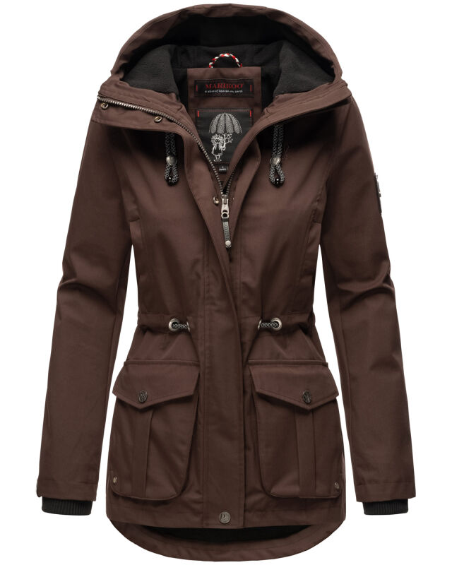 Marikoo Babetaa Princess Damen Winterjacke B931 Dark Choco Gr&ouml;&szlig;e M - Gr. 38