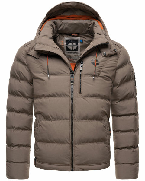 Stone Harbour Arvidoo Herren Winterjacke B736 Stein Braun Größe L - Gr. L