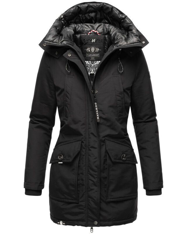 Navahoo Blizzardstorm Damen Winter Jacke Schwarz