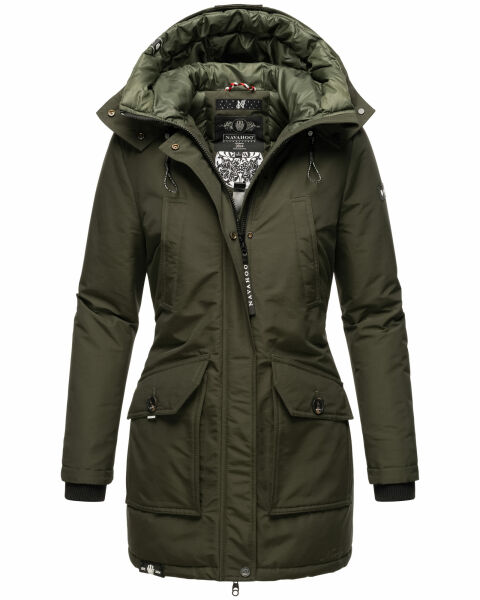 Navahoo Blizzardstorm Damen Jacke B923 Olive Größe S - Gr. 36