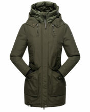 Navahoo Blizzardstorm Damen Jacke B923 Olive Größe S - Gr. 36