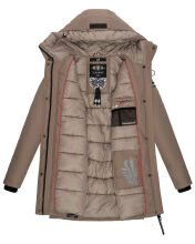 Navahoo Blizzardstorm Damen Jacke B923 Taupe Grau Größe XS - Gr. 34