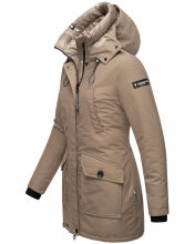Navahoo Blizzardstorm Damen Jacke B923 Taupe Grau Gr&ouml;&szlig;e S - Gr. 36