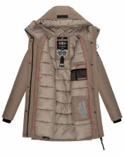 Navahoo Blizzardstorm Damen Jacke B923 Taupe Grau Gr&ouml;&szlig;e L - Gr. 40