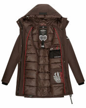 Navahoo Blizzardstorm Damen Jacke B923 Dark Choco Größe S - Gr. 36