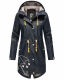 Marikoo Dancing Umbrella Damen Jacke B924 Navy Größe M - Gr. 38