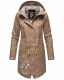 Marikoo Dancing Umbrella Damen Jacke B924 Taupe Größe XS - Gr. 34