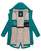 Marikoo Dancing Umbrella Damen Jacke B924 Dunkelgr&uuml;n Gr&ouml;&szlig;e XL - Gr. 42