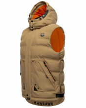 Stone Harbour Egoor Herren Weste B737 Hellbraun Größe XXL - Gr. 2XL