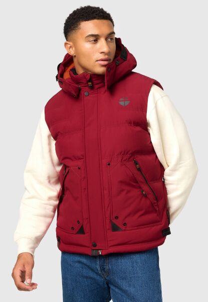 Stone Harbour Egoor Herren Weste B737 Granit Rot Größe S - Gr. S