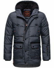 Stone Harbour Mironoo Herren Winterjacke B739 Stein Blau...