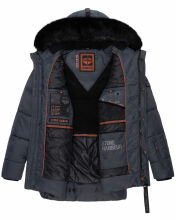 Stone Harbour Mironoo Herren Winterjacke B739 Stein Blau Größe M - Gr. M