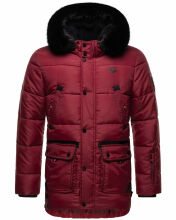Stone Harbour Mironoo Herren Winterjacke B739 Granit Rot Größe S - Gr. S