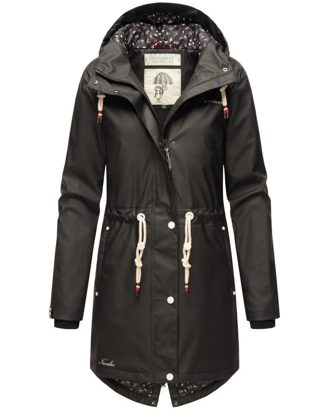 Navahoo Flower of Ocean Damen Regenjacke Schwarz