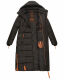 Navahoo Kristallblume Damen Winterjacke lang B926 Schwarz Größe S - Gr. 36