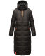 Navahoo Kristallblume Damen Winterjacke lang B926 Schwarz Größe M - Gr. 38