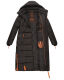 Navahoo Kristallblume Damen Winterjacke lang B926 Schwarz Größe M - Gr. 38