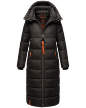 Navahoo Kristallblume Damen Winterjacke lang B926 Schwarz...