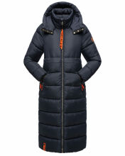 Navahoo Kristallblume Damen Winterjacke lang B926 Navy Größe L - Gr. 40