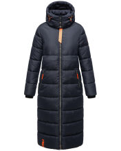 Navahoo Kristallblume Damen Winterjacke lang B926 Navy Gr&ouml;&szlig;e XL - Gr. 42