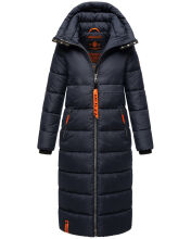 Navahoo Kristallblume Damen Winterjacke lang B926 Navy...