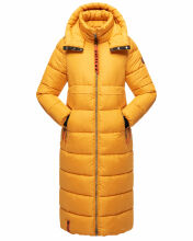 Navahoo Kristallblume Damen Winterjacke lang B926 Gelb Größe XS - Gr. 34
