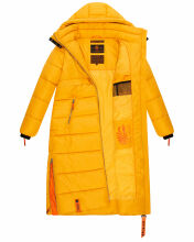 Navahoo Kristallblume Damen Winterjacke lang B926 Gelb Größe XS - Gr. 34