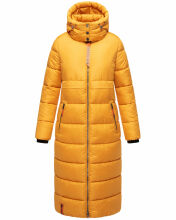 Navahoo Kristallblume Damen Winterjacke lang B926 Gelb Größe M - Gr. 38
