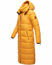 Navahoo Kristallblume Damen Winterjacke lang B926 Gelb Größe M - Gr. 38