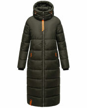 Navahoo Kristallblume Damen Winterjacke lang B926 Dark Olive Größe XS - Gr. 34