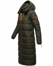 Navahoo Kristallblume Damen Winterjacke lang B926 Dark Olive Größe M - Gr. 38