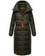 Navahoo Kristallblume Damen Winterjacke lang B926 Dark Olive Größe M - Gr. 38