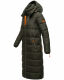 Navahoo Kristallblume Damen Winterjacke lang B926 Dark Olive Größe M - Gr. 38