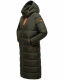 Navahoo Kristallblume Damen Winterjacke lang B926 Dark Olive Größe XL - Gr. 42