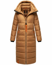 Navahoo Kristallblume Damen Winterjacke lang B926 Camel...